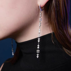 Collection of sterling silver Wedding Drop Earrings in a gallery layout