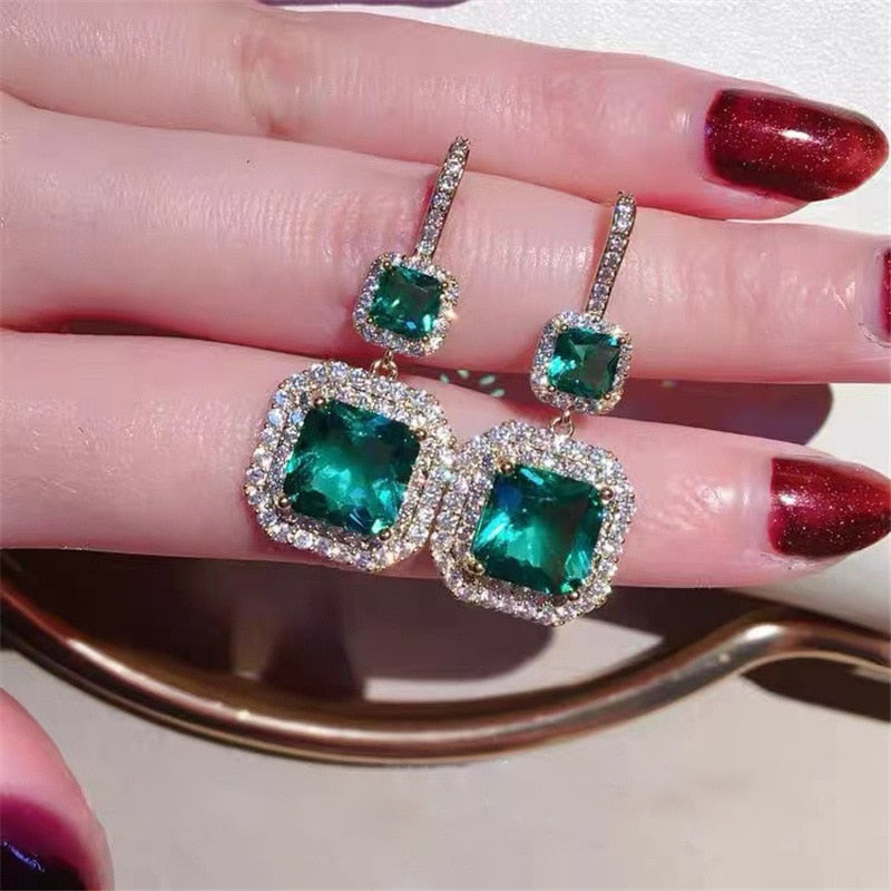 Collection of sterling silver Wedding Drop Earrings in a gallery layout