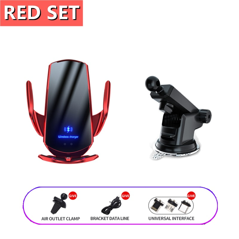 Collection of Automatic 15W Qi Car Wireless Charger in a gallery layout