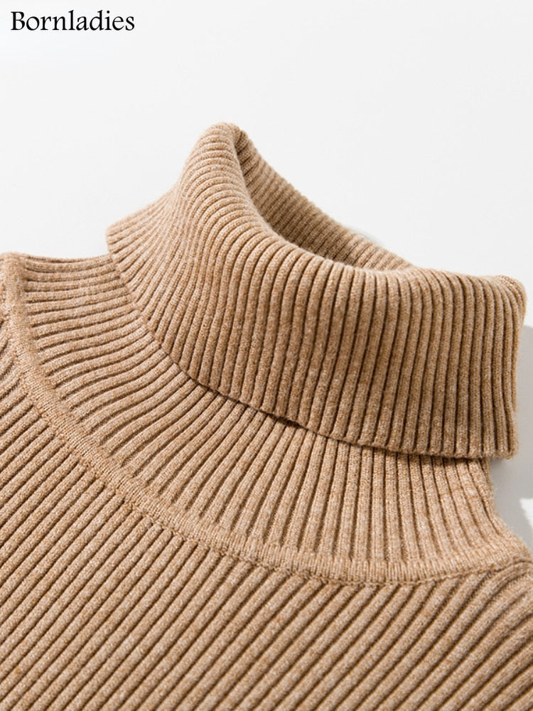 Collection of Turtleneck Women Sweaters in a gallery layout