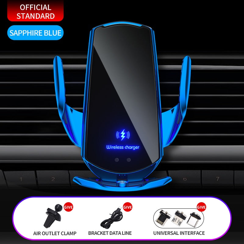 Collection of Automatic 15W Qi Car Wireless Charger in a gallery layout