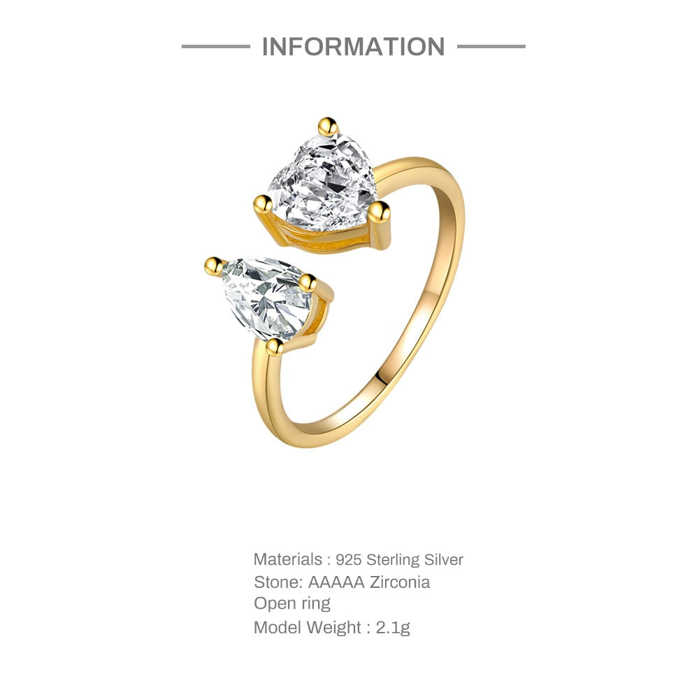 Collection of Sterling Silver Opening Ring in a gallery layout