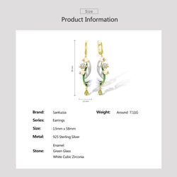 Collection of Sterling Silver Drop Earrings For Women in a gallery layout