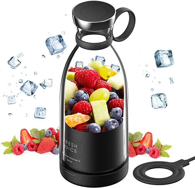 Collection of Portable Electric Juicer Blender Usb Mini Fruit Mixers in a gallery layout