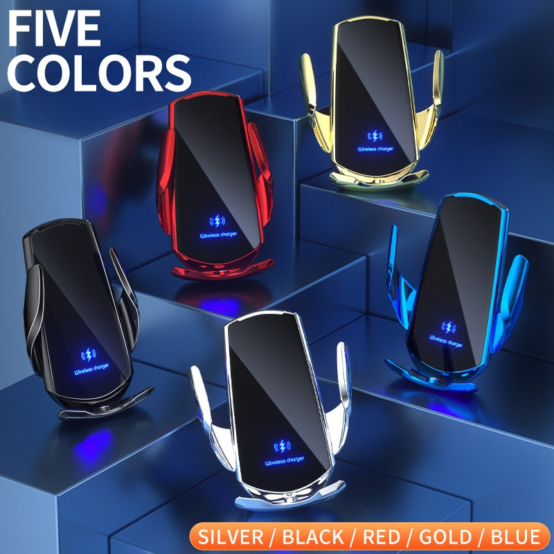 Collection of Automatic 15W Qi Car Wireless Charger in a gallery layout