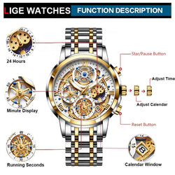 Collection of Sports Quartz Mens Watche in a gallery layout