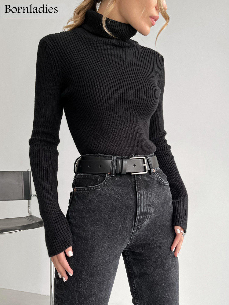 Collection of Turtleneck Women Sweaters in a gallery layout