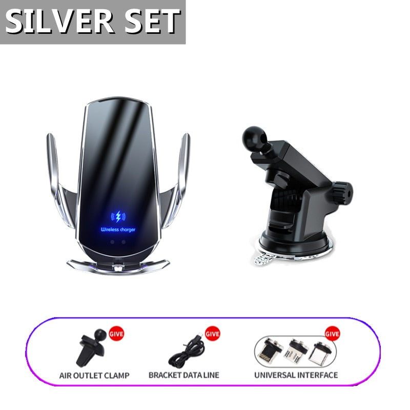 Collection of Automatic 15W Qi Car Wireless Charger in a gallery layout