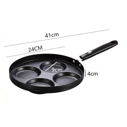 Collection of 2/4 Hole Frying Pot Pan Thickened Omelet Pan in a gallery layout