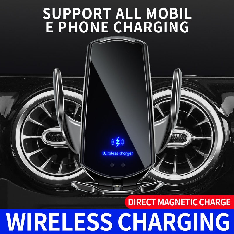 Automatic 15W Qi Car Wireless Charger
