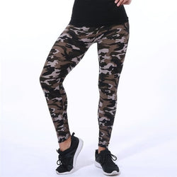 Collection of New Fashion Camouflage Printing Elasticity Leggings in a gallery layout