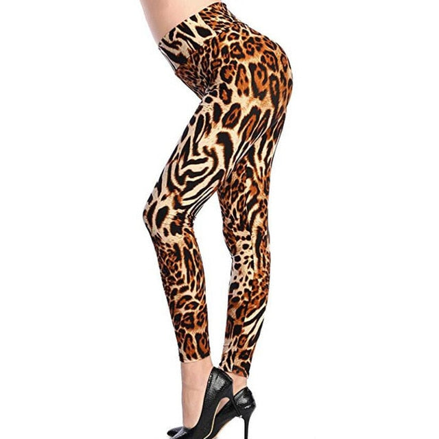 Collection of New Fashion Camouflage Printing Elasticity Leggings in a gallery layout