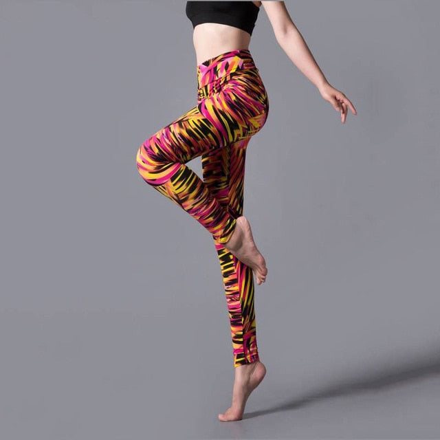 Collection of New Fashion Camouflage Printing Elasticity Leggings in a gallery layout