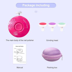 Collection of New Baby Electric Nail Trimmer Kid Nail Polisher Tool Baby Care Kit Manicure Set in a gallery layout